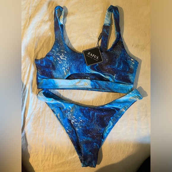 Zaful Other - Shades of Blue Bathing Suit